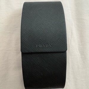 Prada Black Textured Leather Case